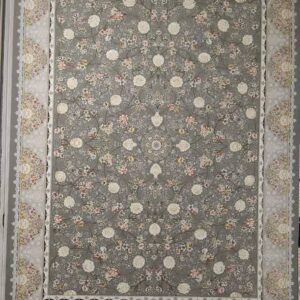 فرش گلفرنگ دودی 1200 شانه